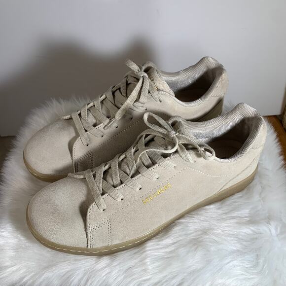 Skecher Street Leather Sneaker Size 11 Color Light Tan - Picture 7 of 13